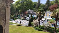 Portmerion with Eugene and Kristina. Steampunk convention was on.